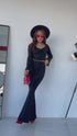 2in1 LUX set "SAVAGE ROSE" - black